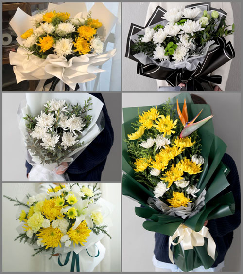 广东梅州市五华县龙村镇老田村白事花束代送